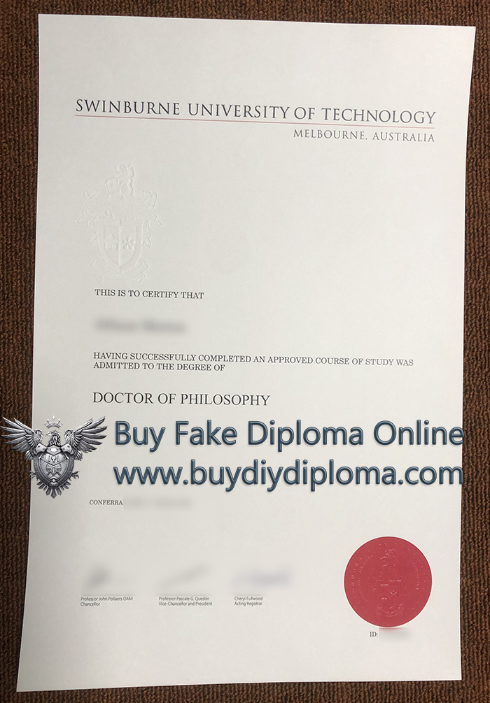 Swinburne University of Technology Credentials Swinburne University of Technology Credentials