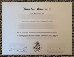 Brandon University Qualification Credentials