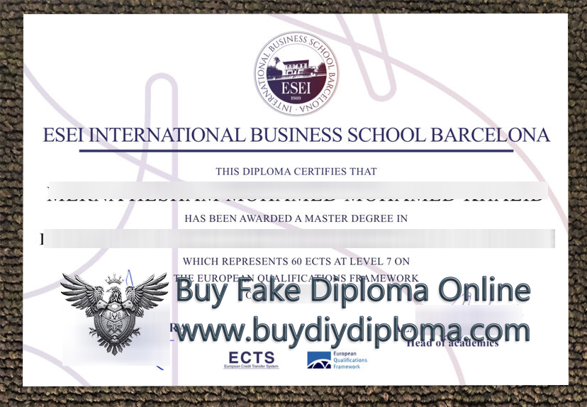 ESEI International Business School Credentials