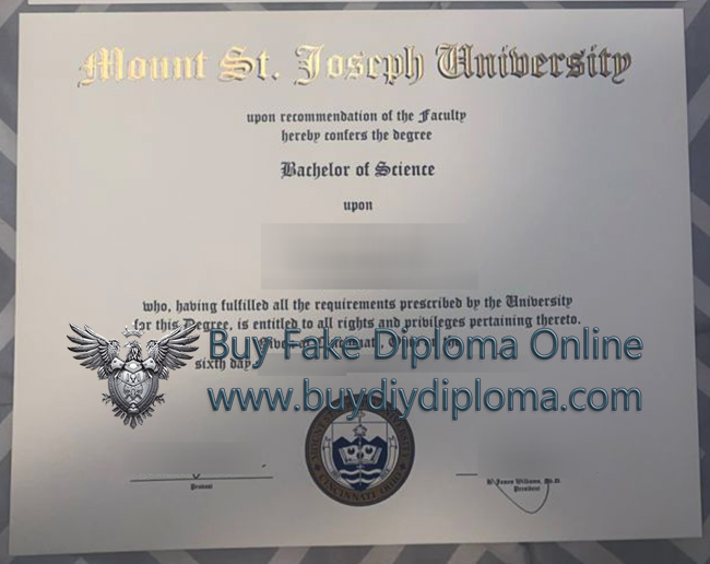 Mount St. Joseph University Qualification