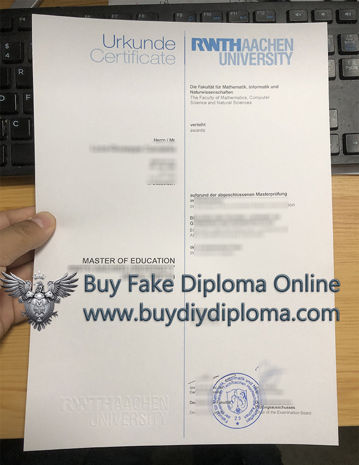 Rwth Aachen University Urkunde Credentials