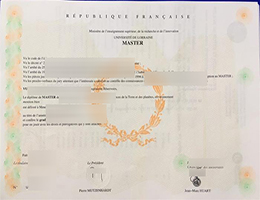 Université de Lorraine Credentials Credentials