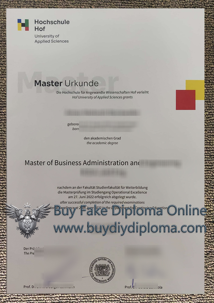 Hochschule Hof Qualification