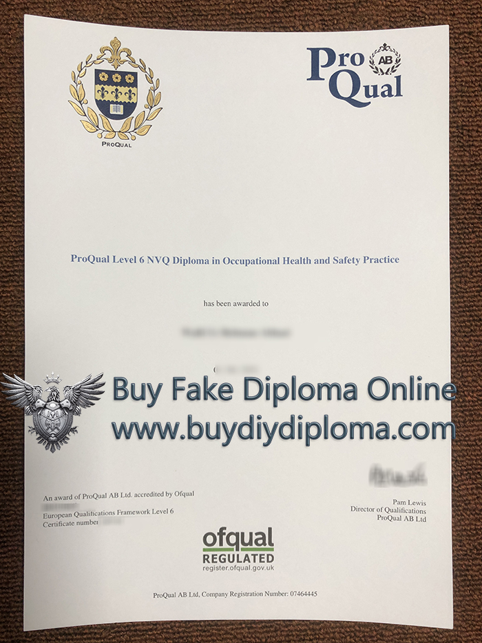 ProQual Level 6 NVQ Credentials