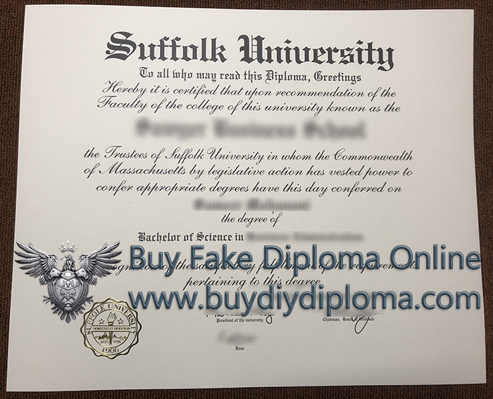 Suffolk University BSc Credentials Credentials