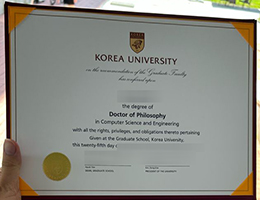 Korea University Doctor Credentials Credentials