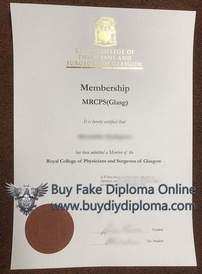 MRCPS Glasgow Credentials
