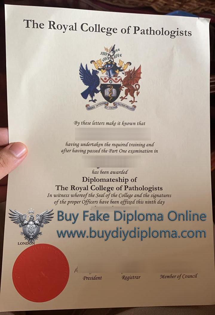 Royal College of Pathologists Credentials