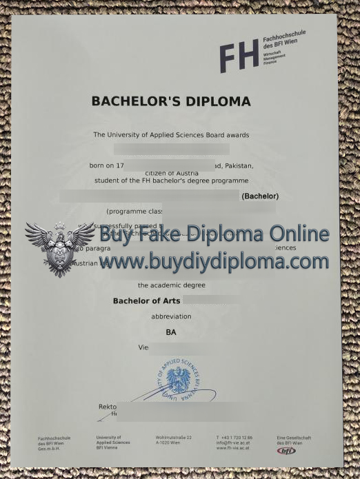 Fachhochschule des BFI Wien Qualification