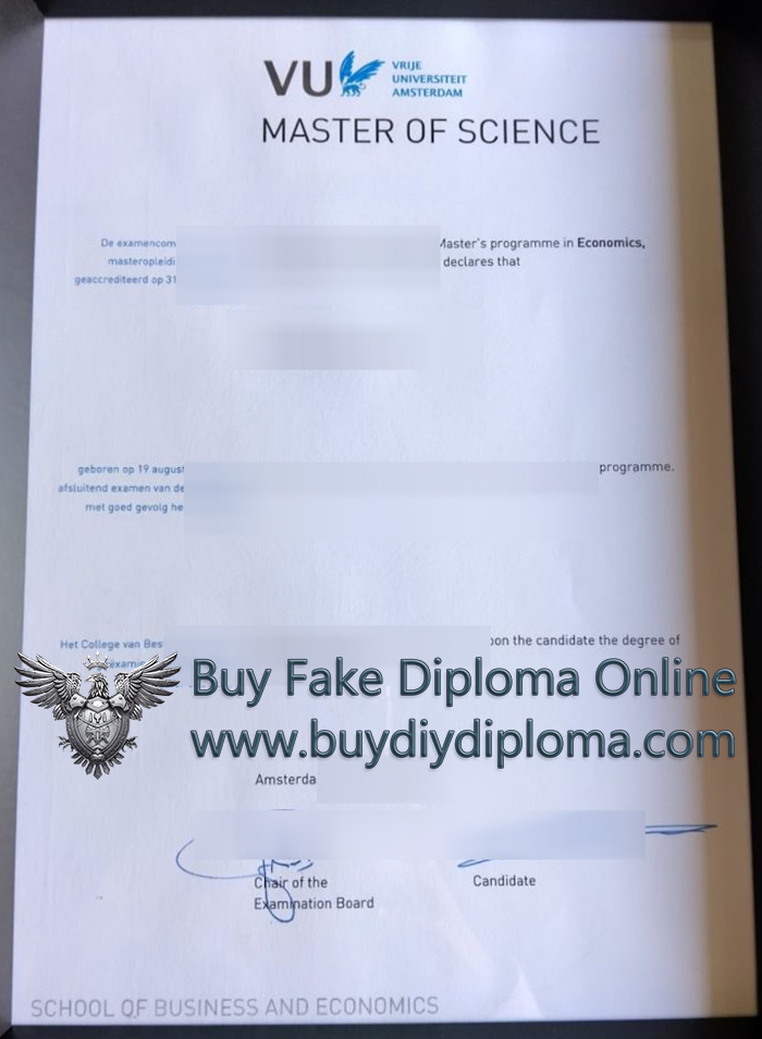Vrije Universiteit Amsterdam Qualification