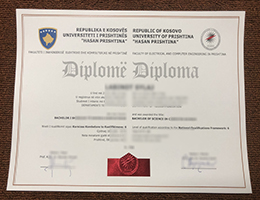 Universiteti I Prishtinës Credentials sample