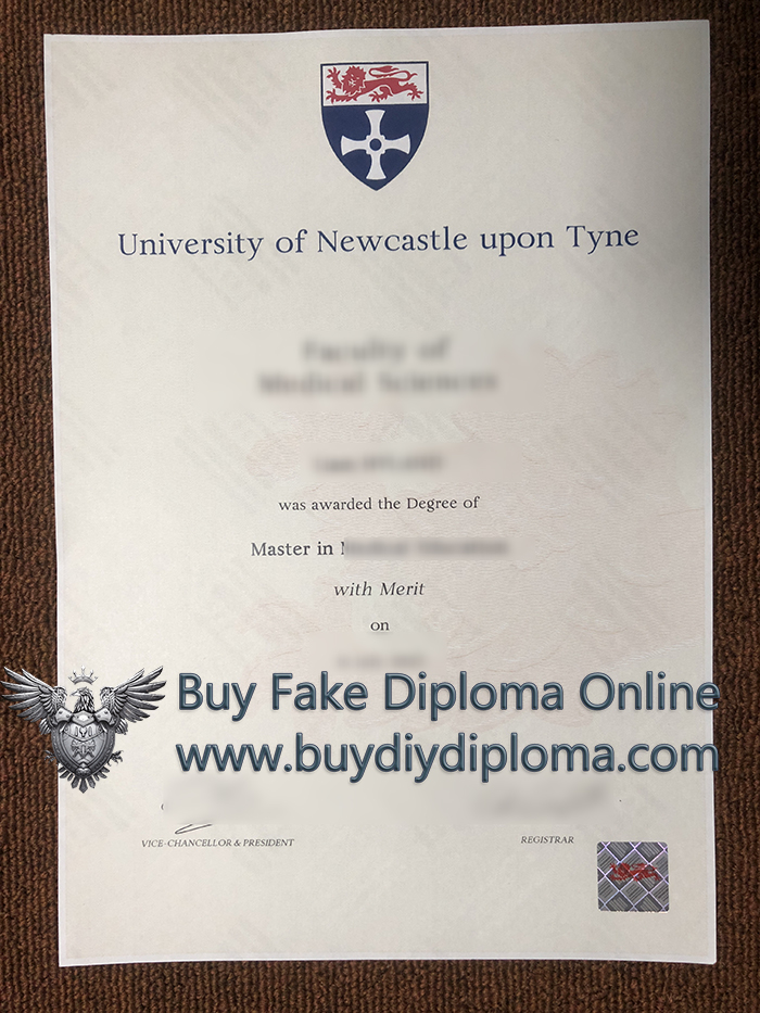 University of Newcastle upon Tyne Qualification Credentials