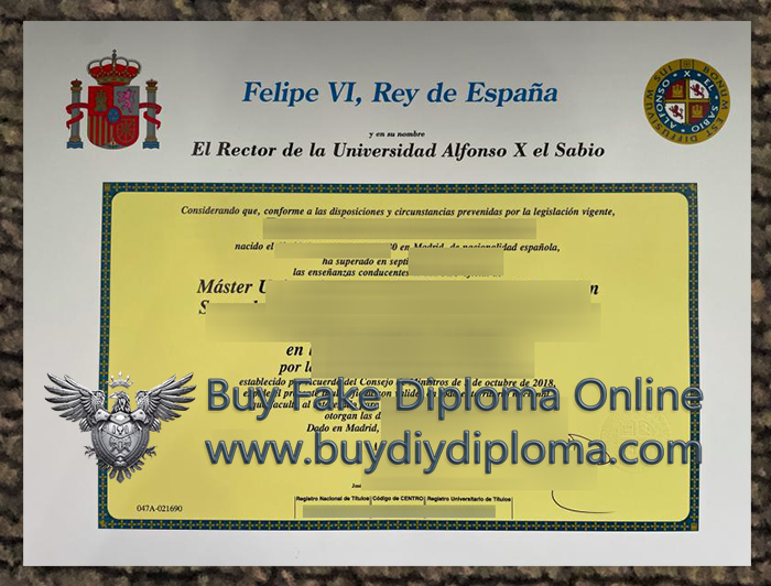Alfonso X El Sabio University Credentials Credentials