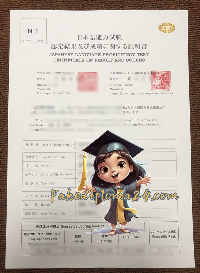 JLPT N1 Academic record