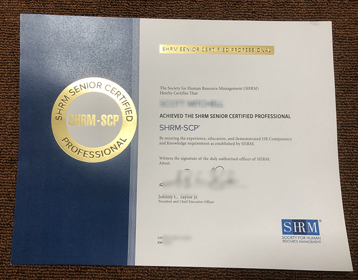 SHRM-SCP Credentials