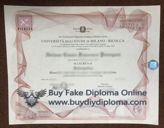 Università di Milano-Bicocca Qualification Credentials