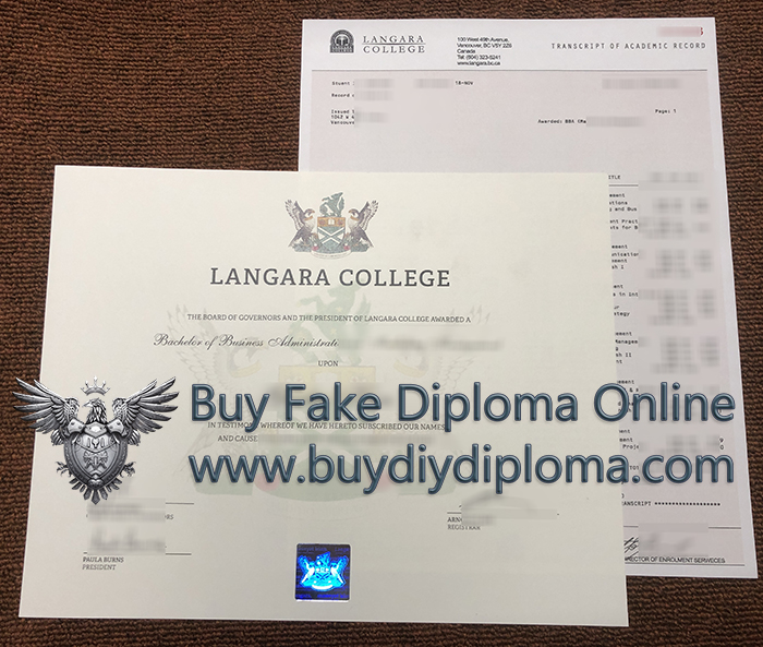 Langara College Qualification and Academic record