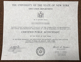 New York CPA Credentials sample