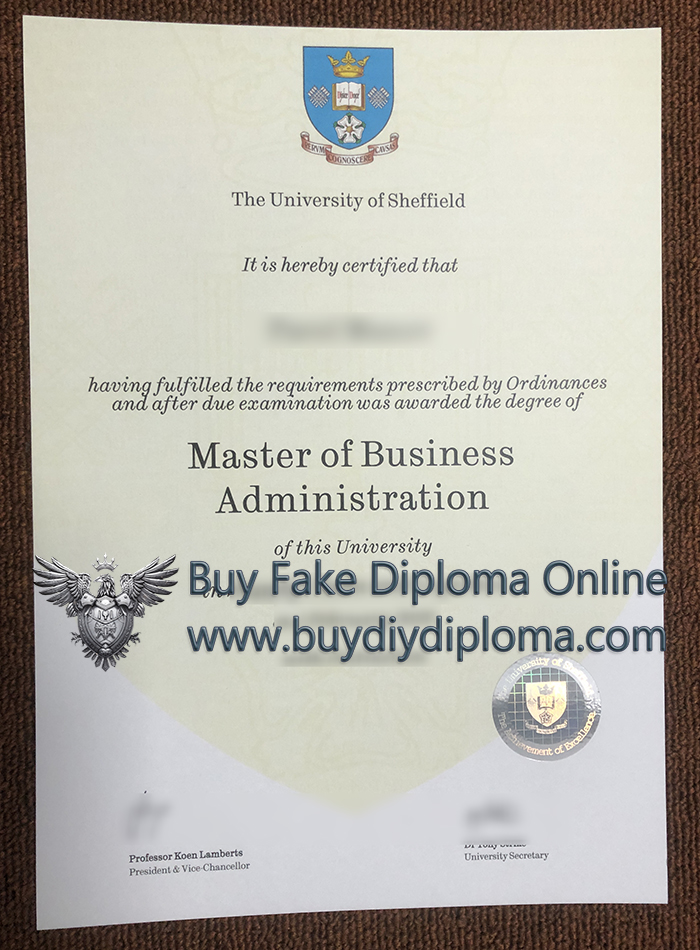 University of Sheffield MBA Qualification