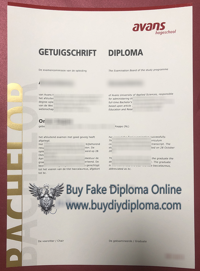 Avans University of Applied Sciences Credentials