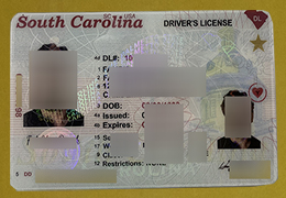 South Carolina Driver License Reproduction sample