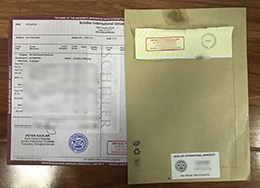 Schiller International University Academic record and envelope sample