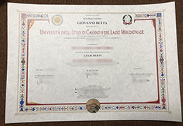 UNICAS Credentials, University of Cassino and Southern Lazio Qualification