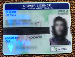 Victoria Australia Driver License Reproduction sample