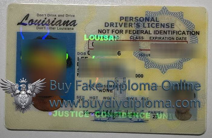 Louisiana Novelty ID Drving License