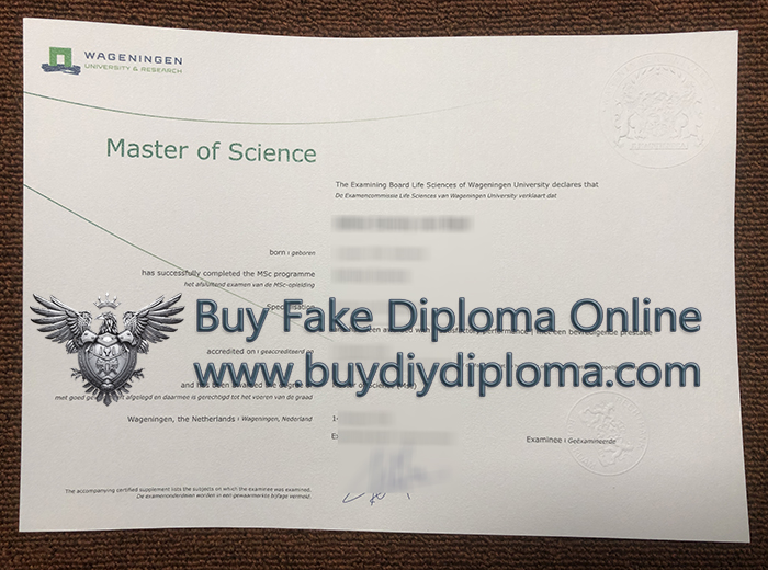 Wageningen University & Research Qualification