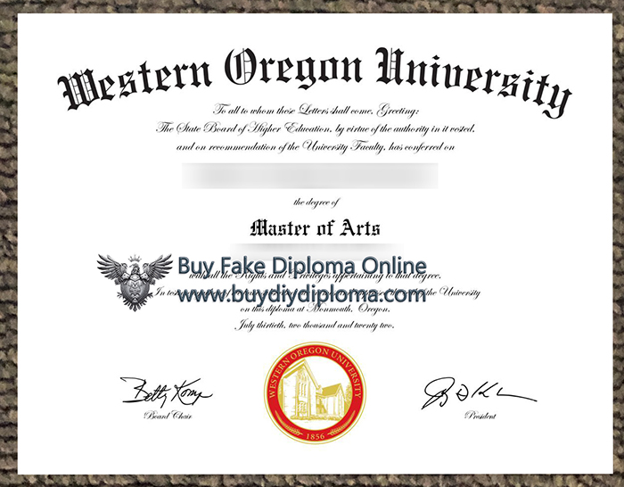 Western Oregon University Credentials