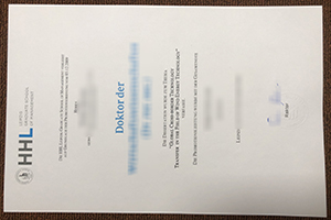 HHL Leipzig Graduate School of Management Urkunde