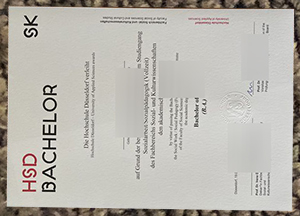 Hochschule Düsseldorf Urkunde sample