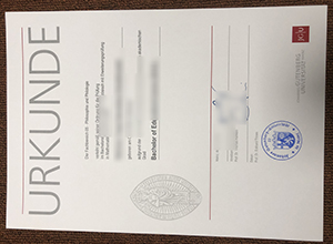 Johannes Gutenberg-Universität Mainz Urkunde sample