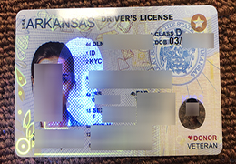 Arkansas Driver License Reproduction, ID