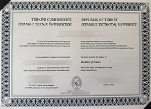 İstanbul Teknik Üniversitesi Qualification sample