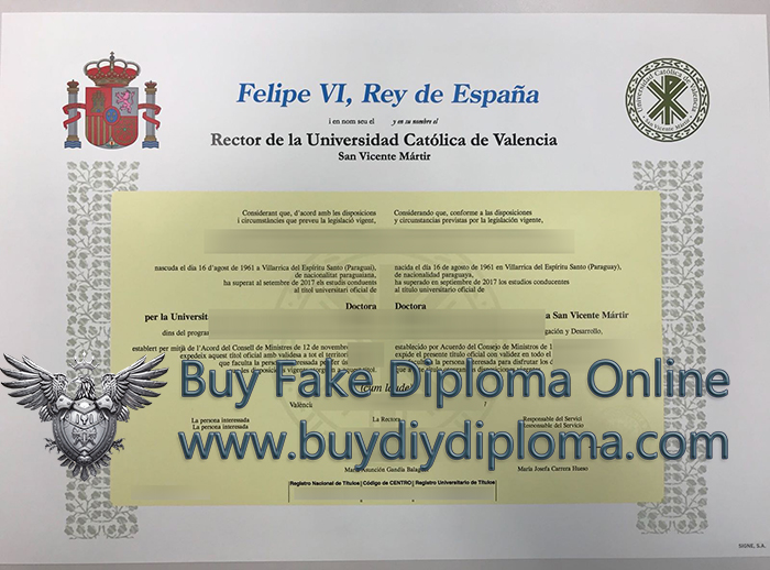 Universidad Católica de Valencia San Vicente Mártir Qualification