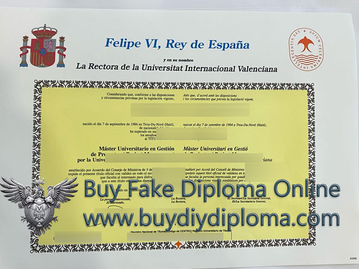 Universidad Internacional de Valencia Credentials