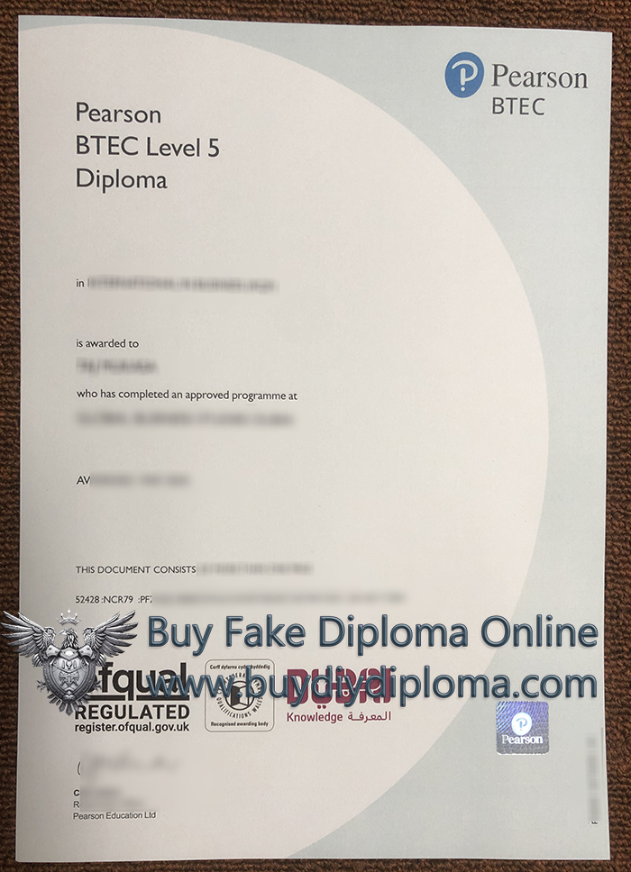 Pearson BTEC Level 5 Credentials