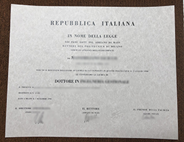 Politecnico di Milano Laurea 1999