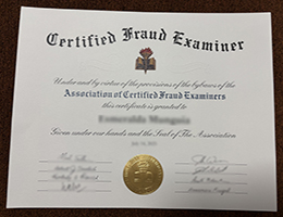 ACFE Credentials, CFE Credentials sample