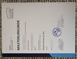 Carl von Ossietzky Universität Oldenburg Urkunde sample