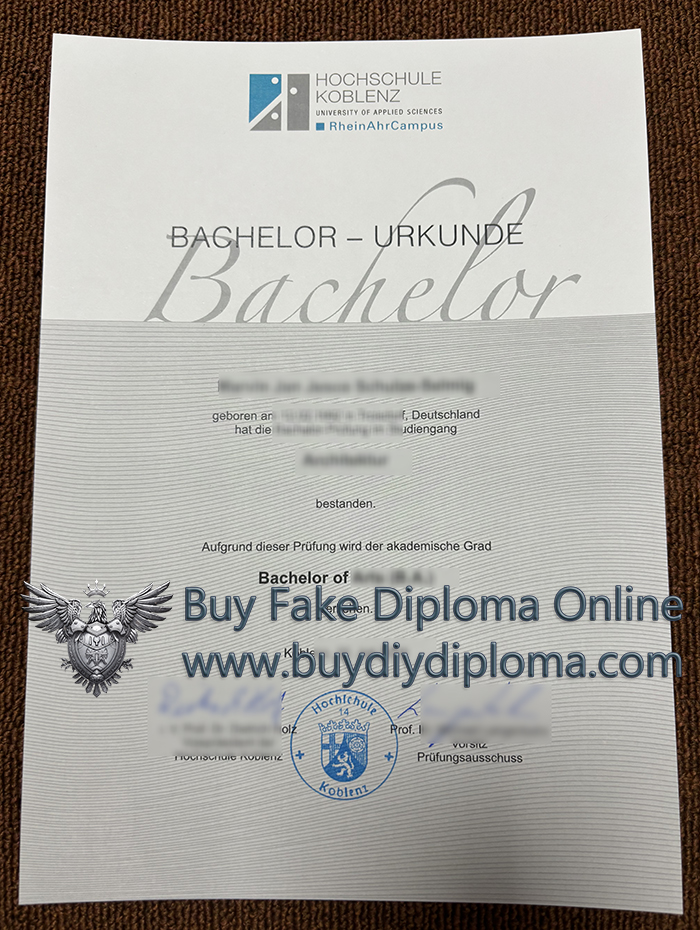 Hochschule Koblenz Urkunde