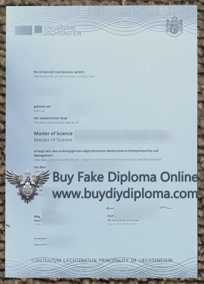 University of Liechtenstein Qualification