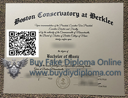 Boston Conservatory at Berklee Credentials