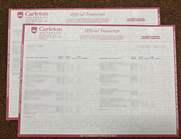 Carleton University Academic record sampleCarleton University Academic record sample