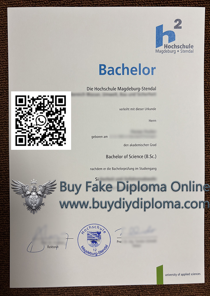 Hochschule Magdeburg-Stendal Urkunde