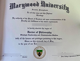 Marywood University Qualification certificateMarywood University Qualification Credentials