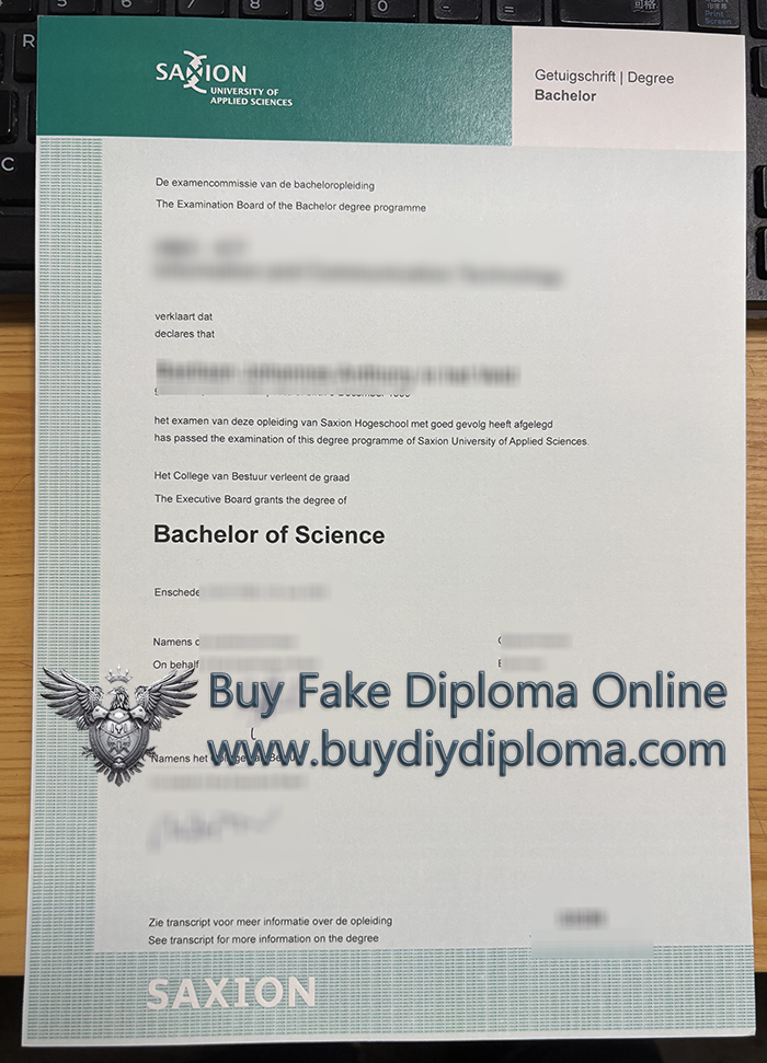 Saxion University of Applied Sciences Qualification