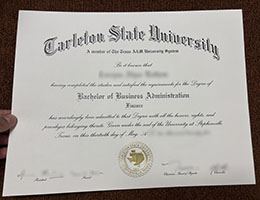Tarleton State University Credentials sampel